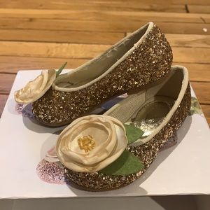 Joyfolie gold sparkle shoes